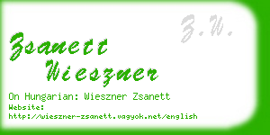 zsanett wieszner business card